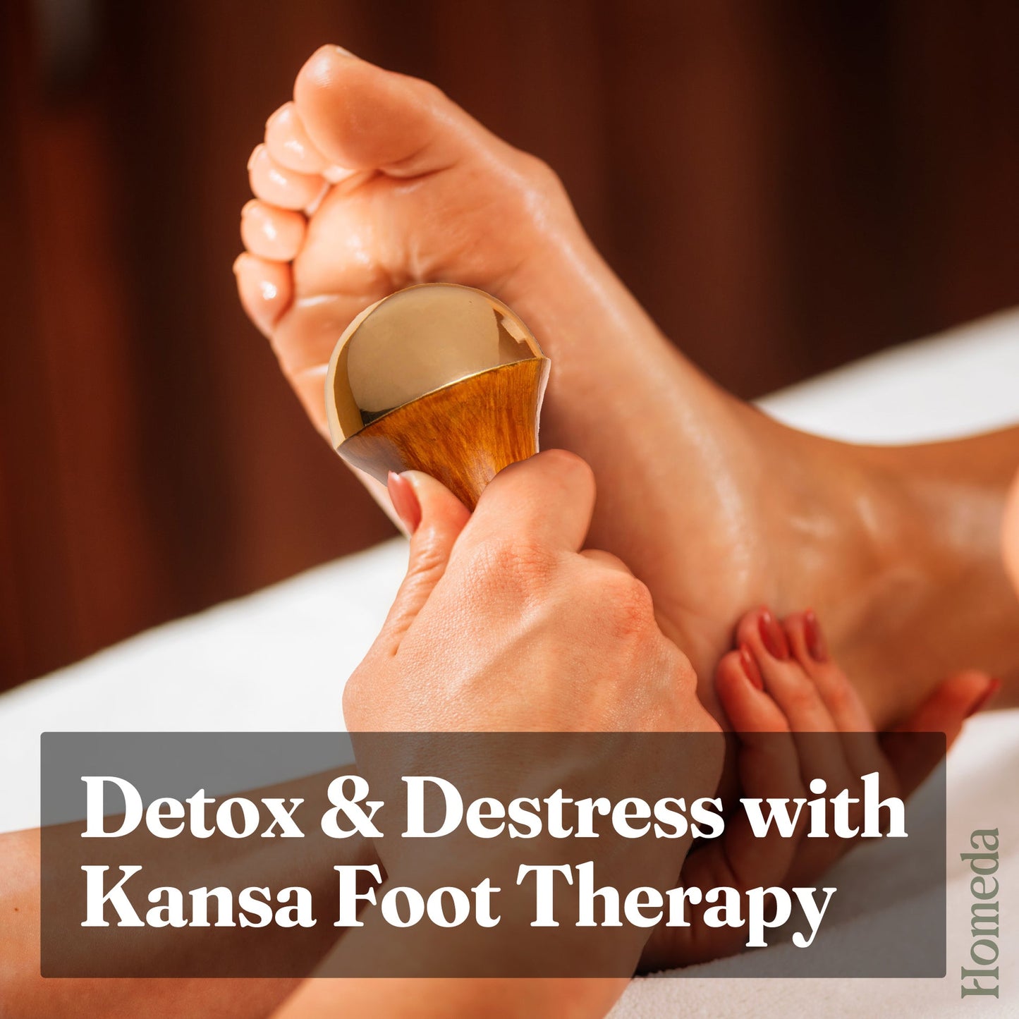 100% Pure Kansa Wand 2-in-1 (Face & Foot Detox Massager)