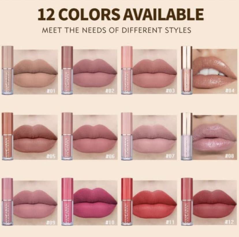 Liquide matte Lipstick 12Pcs Set waterproof long lasting