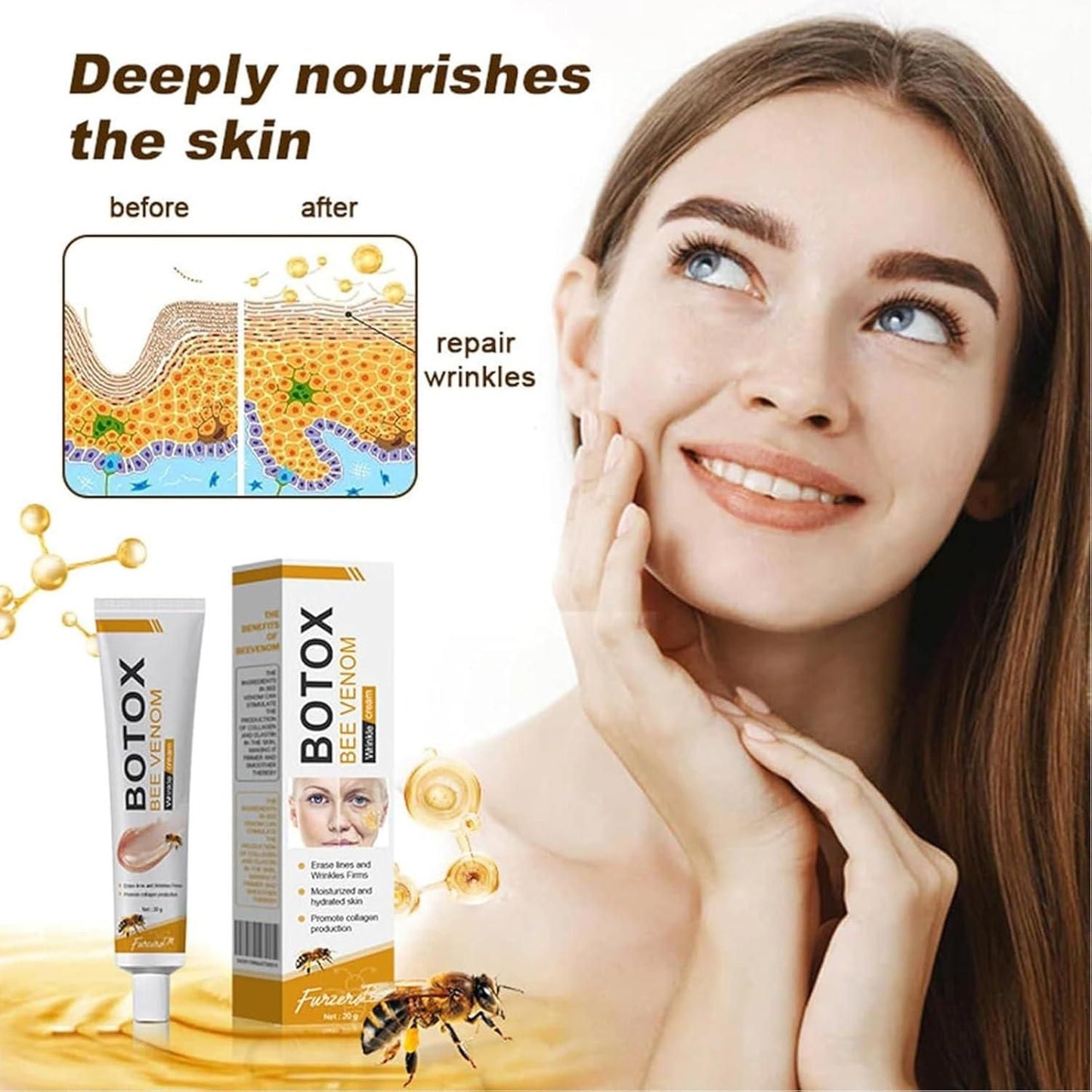 HiveGlow™ - 🐝Bee Venom Wrinkle Repair Cream (Buy 1 Get 1 Free )
