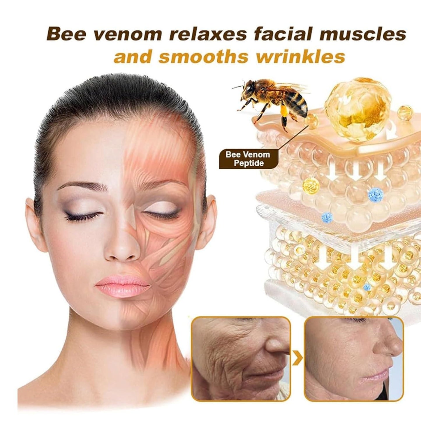 HiveGlow™ - 🐝Bee Venom Wrinkle Repair Cream (Buy 1 Get 1 Free )