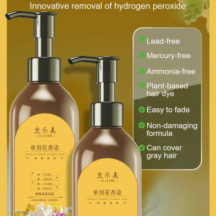 Long Lasting Natural Hair Dye Shampoo 100ML (Buy 1 Get 1 Free)