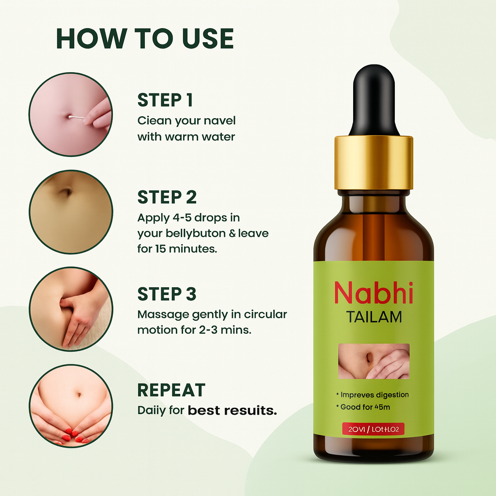 Ayurvedic Nabhi Therapy Oil (Buy 1 Get 1 Free)