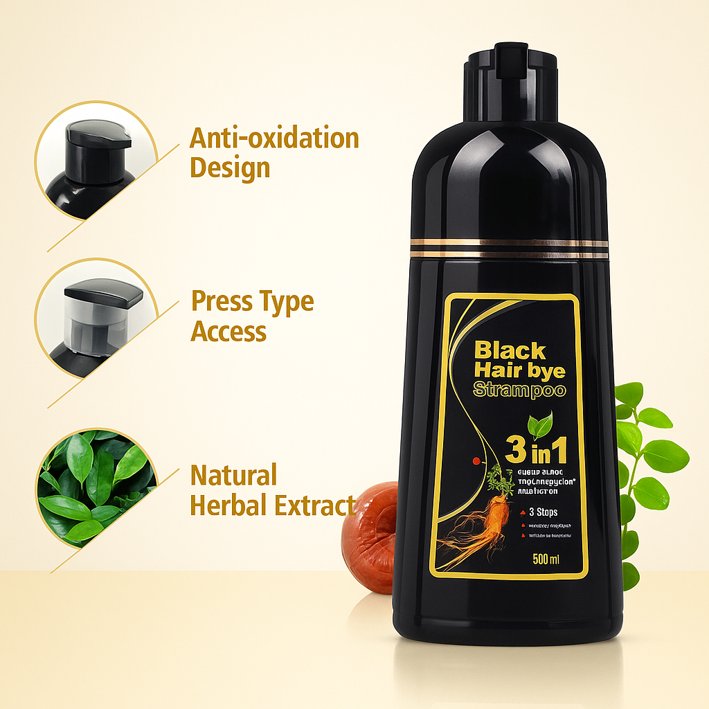 3 in 1 Herbal Hair Dye Shampoo (Buy 1 Get 1 Free)
