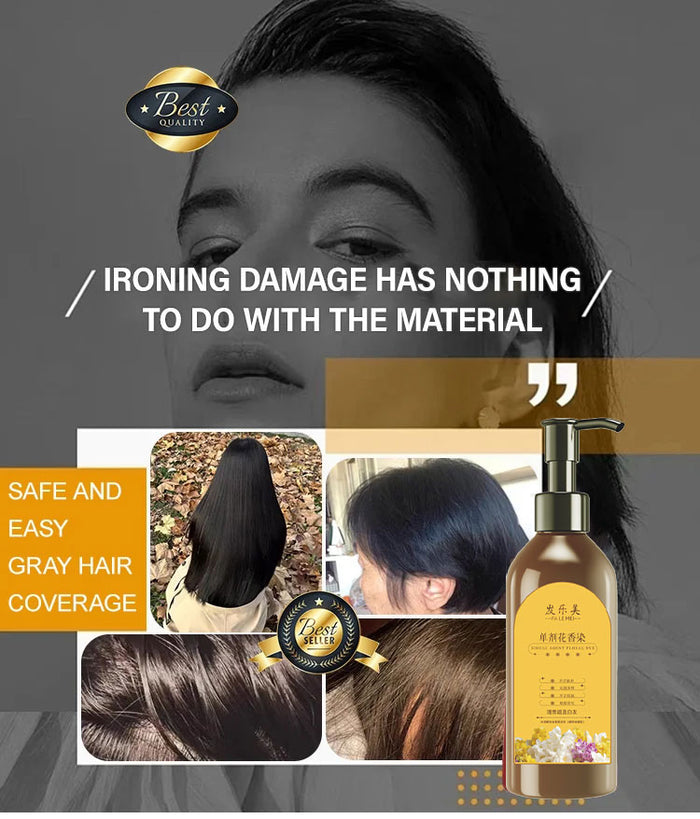 Long Lasting Natural Hair Dye Shampoo 100ML (Buy 1 Get 1 Free)