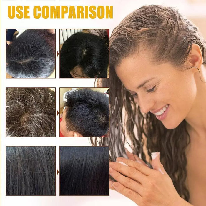 Long Lasting Natural Hair Dye Shampoo 100ML (Buy 1 Get 1 Free)