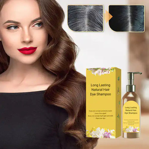 Long Lasting Natural Hair Dye Shampoo 100ML (Buy 1 Get 1 Free)