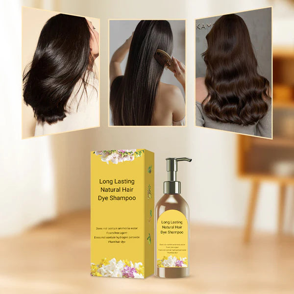 Long Lasting Natural Hair Dye Shampoo 100ML (Buy 1 Get 1 Free)
