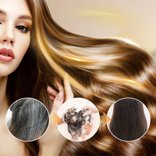 Long Lasting Natural Hair Dye Shampoo 100ML (Buy 1 Get 1 Free)