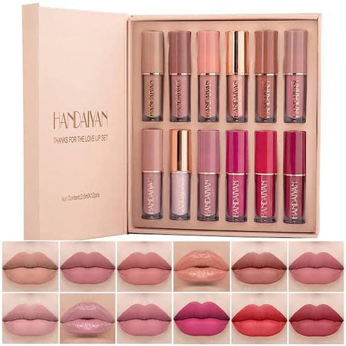 Liquide matte Lipstick 12Pcs Set waterproof long lasting