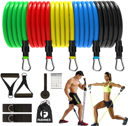 Premium Resistance Exercise Bands Full Set