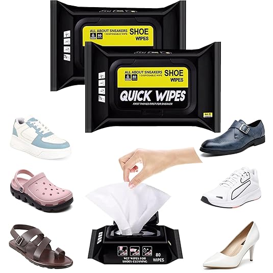 Instant Shoe Cleaning Wipes (2 Packs of 80)