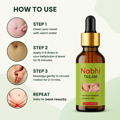 Ayurvedic Nabhi Therapy Oil (Buy 1 Get 1 Free)