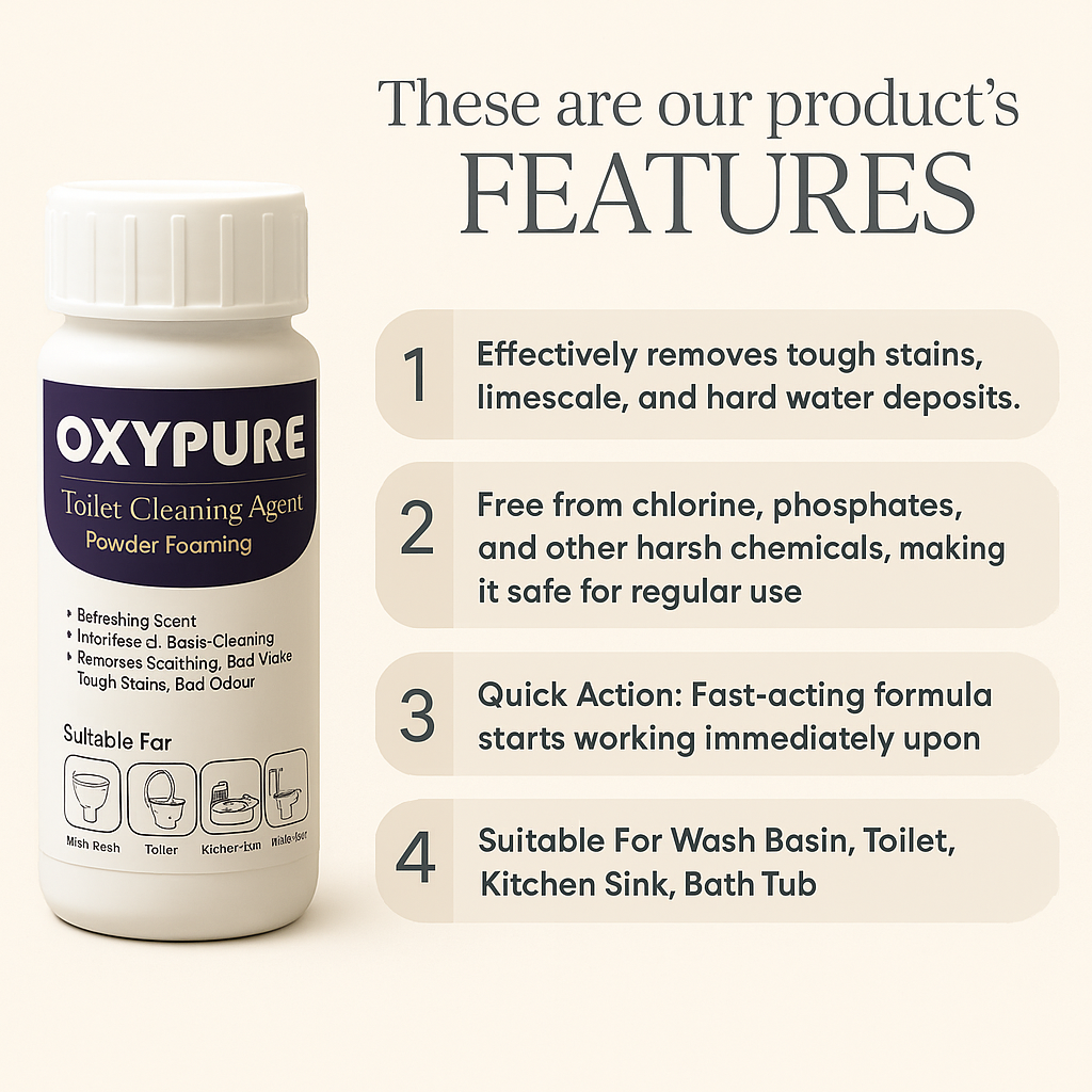 Toilet Cleaning Agent (Buy 1 Get 1 Free)