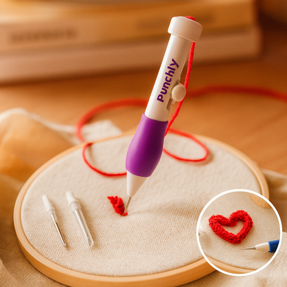 Punchly™ - Embroidery Punch Needle Pen Set
