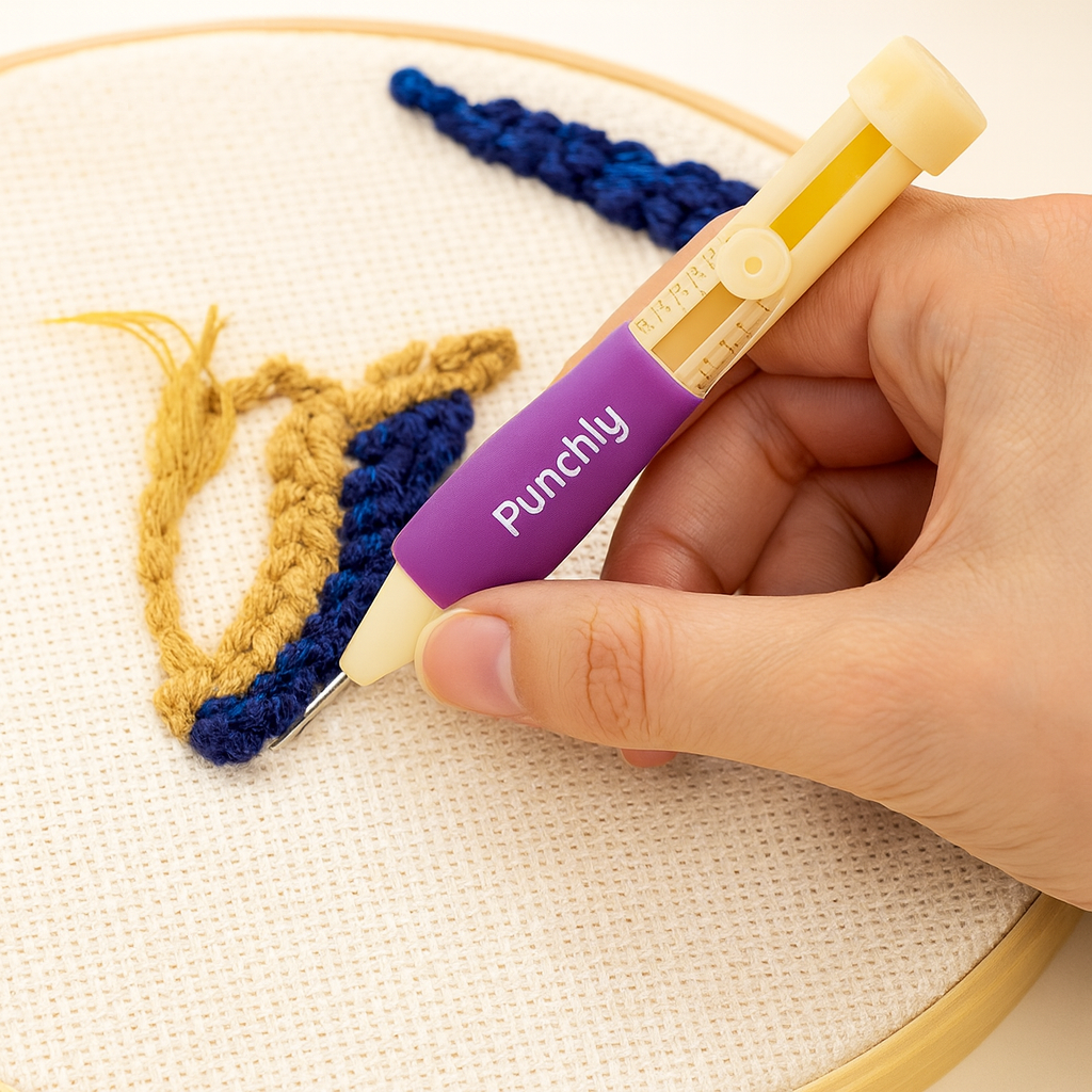 Punchly™ - Embroidery Punch Needle Pen Set