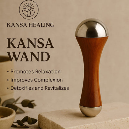 100% Pure Kansa Wand 2-in-1 (Face & Foot Detox Massager)