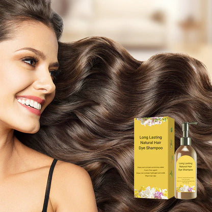 Long Lasting Natural Hair Dye Shampoo 100ML (Buy 1 Get 1 Free)